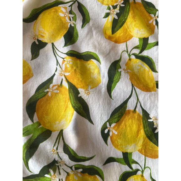 J.Crew Womens Lemon Print Cotton Pajama Pants M Light Weight Summer - Picture 2 of 4